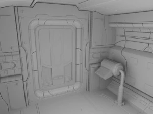 starship corridor hd 2 3D Model