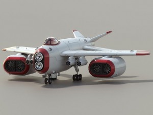 d1 space superiority fighter hd 3D Model