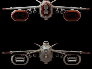 d1 space superiority fighter hd 3D Модель