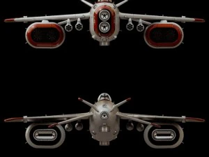 d1 space superiority fighter hd 3D Model