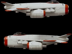 d1 space superiority fighter hd 3D Model