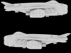 d1 space superiority fighter hd 3D Model