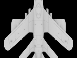 d1 space superiority fighter hd 3D Модель