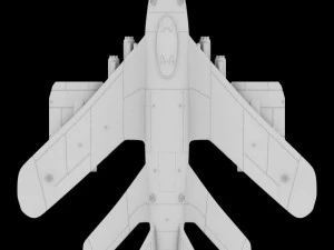 d1 space superiority fighter hd 3D Model
