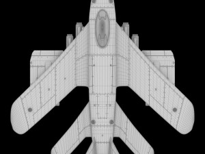 d1 space superiority fighter hd 3D Модель