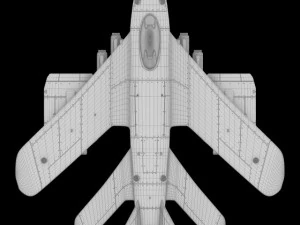 d1 space superiority fighter hd 3D Model