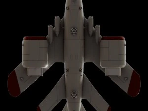 d1 space superiority fighter hd 3D Model