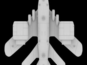d1 space superiority fighter hd 3D Model