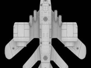 d1 space superiority fighter hd 3D Модель