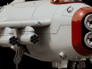 d1 space superiority fighter hd 3D Model