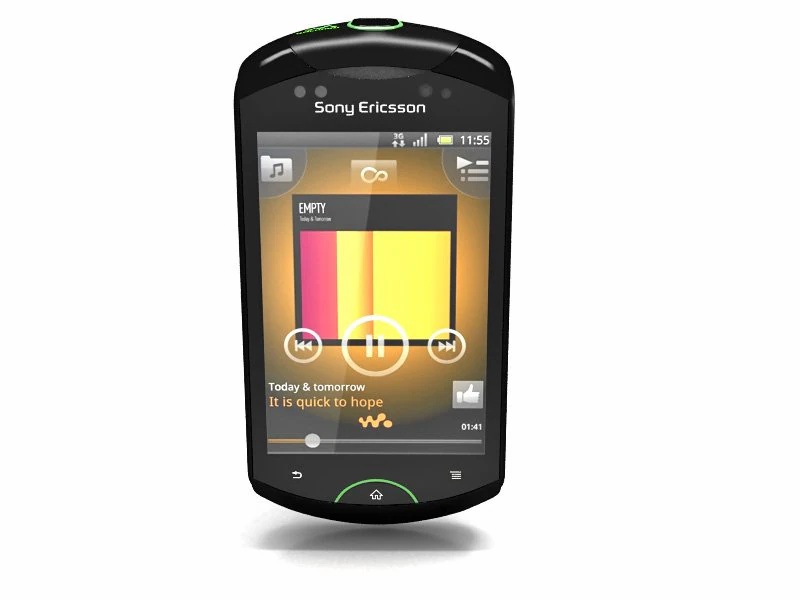 sony ericsson live with walkman wt19i mobile phone 3D Model .c4d .max .obj .3ds .fbx .stl .blend 