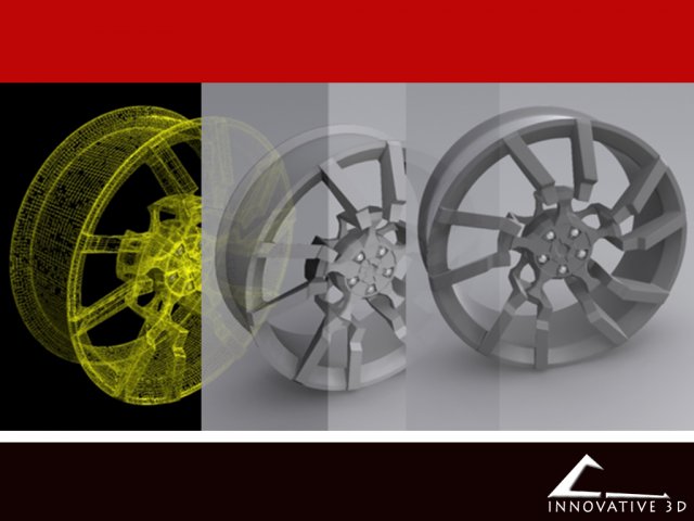 exotic car rim 3D Model .c4d .max .obj .3ds .fbx .stl .blend 