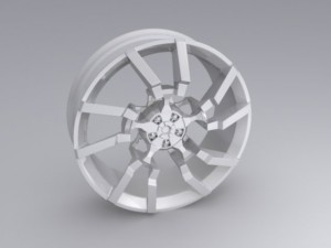exotic car rim 3D Model