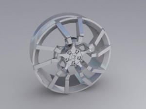 exotic car rim 3D Model