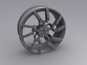 exotic car rim 3D Model