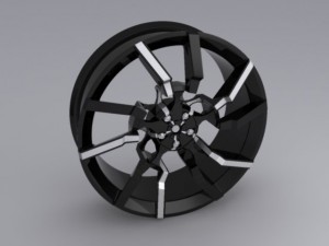 exotic car rim 3D Model