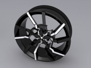 exotic car rim 3D Model