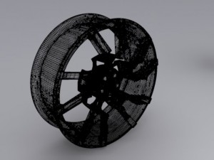 exotic car rim 3D Model