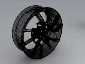 exotic car rim 3D Model
