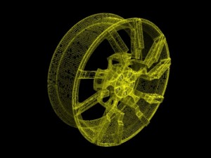 exotic car rim 3D Model
