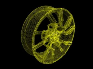exotic car rim 3D Model