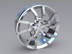 exotic car rim 3D Model