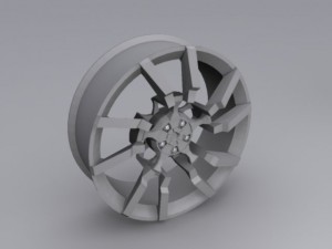 exotic car rim 3D Model