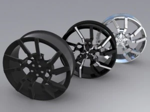 exotic car rim 3D Model