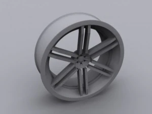 custom car rim 3D Model