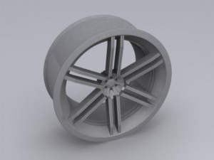 custom car rim 3D Модель