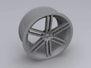 custom car rim 3D Model