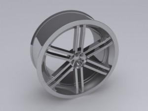 custom car rim 3D Модель
