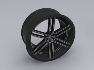 custom car rim 3D Модель