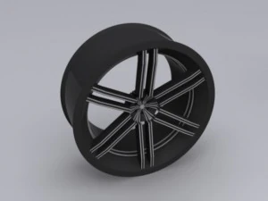 custom car rim 3D Model