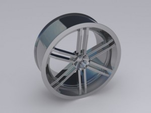 custom car rim 3D Модель