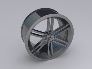 custom car rim 3D Модель