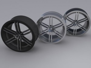 custom car rim 3D Модель
