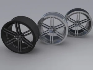 custom car rim 3D Model