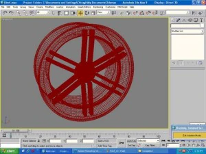 custom car rim 3D Model