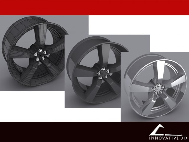 camaro rim Modèle 3D .c4d .max .obj .3ds .fbx .stl .blend 