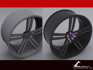 custom car rim 3D Model