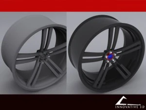 individuelle Autofelge 3D Modell