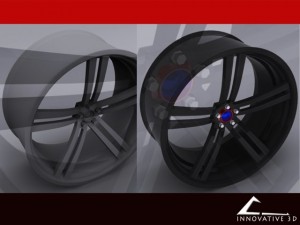 custom car rim Modelo 3D