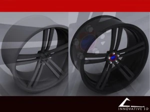 custom car rim 3D Model