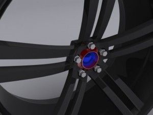 custom car rim Modelo 3D