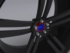 custom car rim 3D Model