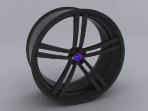 custom car rim Modelo 3D