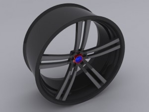 custom car rim Modelo 3D