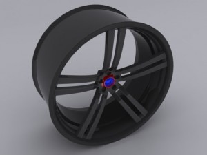 custom car rim Modelo 3D