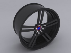 custom car rim Modelo 3D